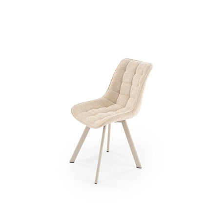Scaun K332, bej/casmir, stofa/metal, 46x61x84 cm