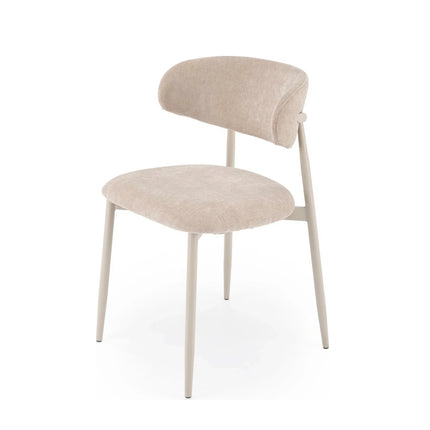 Scaun K607, bej/casmir, stofa clasica/metal, 52x50x78 cm
