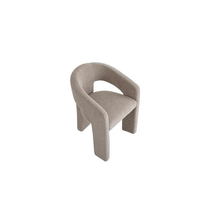 Scaun K612, stofa buclata bej, 56x54x76 cm