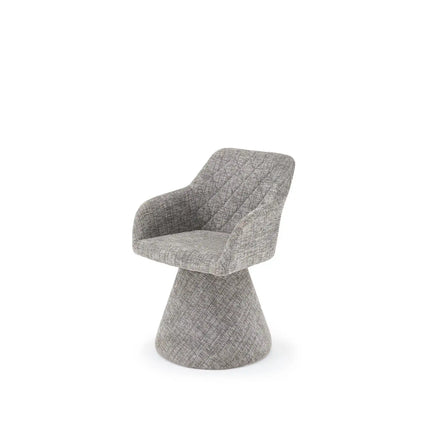 Scaun rotativ K603, stofa clasica gri, 55x55x85 cm