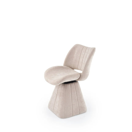 Scaun rotativ K613, stofa clasica bej, 53x60x87 cm