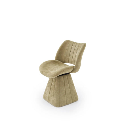 Scaun rotativ K613, stofa clasica verde olive, 53x60x87 cm
