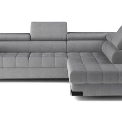 Coltar extensibil SELVA L, sezlong dreapta, stofa catifelata turcoaz inchis - Cloud 75, 263x223x95 cm