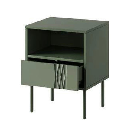 Set 2 noptiere TRESSE, verde, PAL laminat, 44x40x54 cm