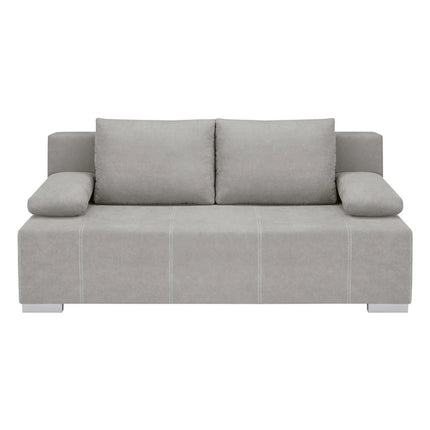 Canapea extensibila STREET IV, stofa catifelata gri - Enjoy new 21, 197x98x95 cm