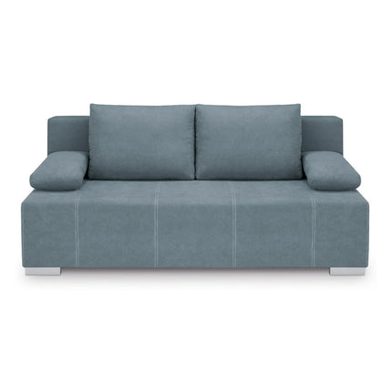 Canapea extensibila STREET IV, stofa catifelata albastru - Wind 76, 197x98x95 cm