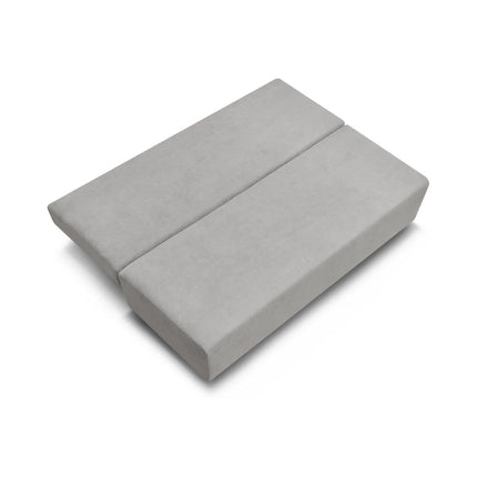 Canapea extensibila SUN, stofa catifelata gri - Enjoy New 45, 193x92x96 cm