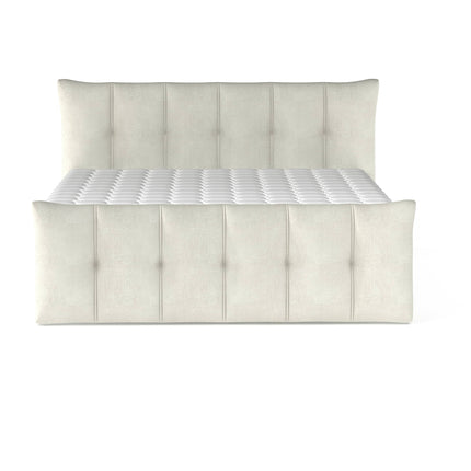 Pat boxspring SOFIA 180x200, personalizabil, cu saltele, topper si lada pentru depozitare