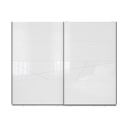 Dulap FORN, alb lucios, PAL, 270x58x218.5 cm