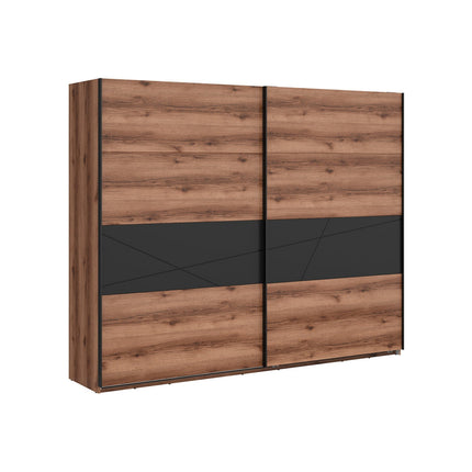 Dulap FORN, nuc/negru mat, PAL, 270x58x218.5 cm