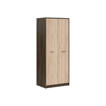Dulap NEPO PLUS, stejar inchis/stejar sonoma, PAL laminat, 80x55x197 cm