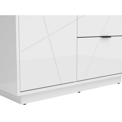 Dulap FORN, alb lucios, PAL, 94x56.5x200.5 cm