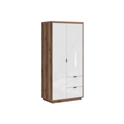 Dulap FORN, nuc/alb lucios, PAL, 94x56.5x200.5 cm