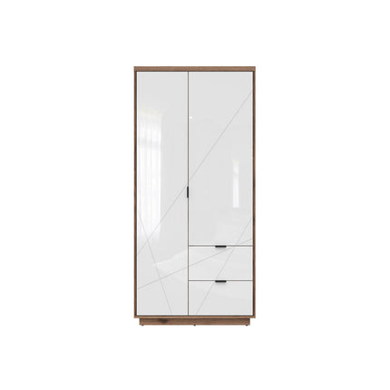 Dulap FORN, nuc/alb lucios, PAL, 94x56.5x200.5 cm