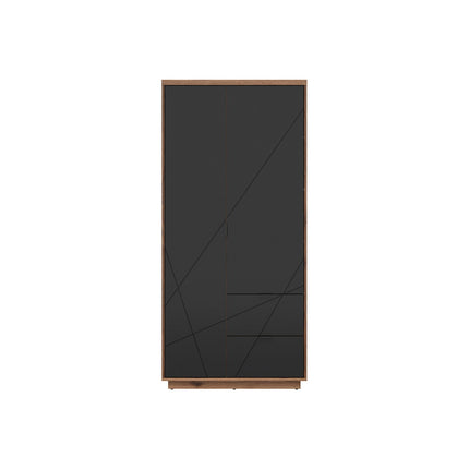 Dulap FORN, nuc/negru mat, PAL, 94x56.5x200.5 cm