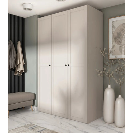 Dulap FLEX, casmir/negru, PAL, cu 3 usi, 150x66x240 cm