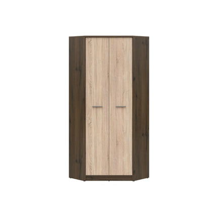 Dulap NEPO PLUS, stejar nobil/stejar sonoma, PAL laminat, cu 2 usi, 80x80x197 cm