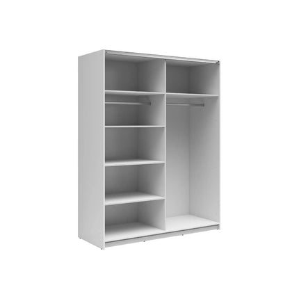 Dulap TETRIX, alb, PAL, cu 2 usi, 154x60x196 cm