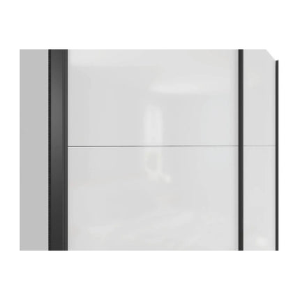 Dulap TETRIX, alb lucios, PAL, cu 2 usi, 183x60x196 cm