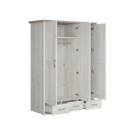 Dulap LUCA JUZI, zada sibiu deschis, PAL laminat, 148x62x201 cm