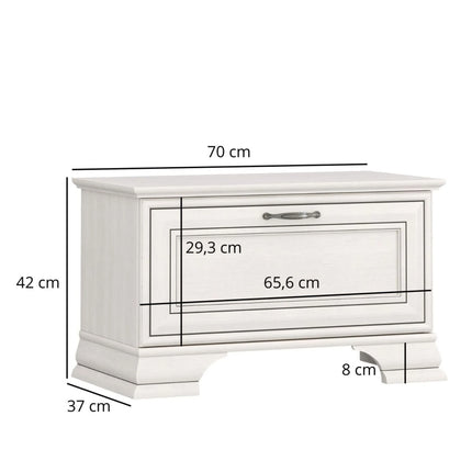 Mobila hol TIFFANY II-2, crem, PAL laminat, 3 piese