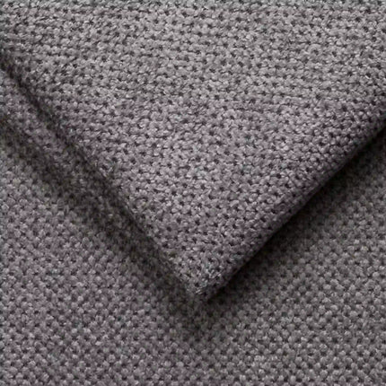 Coltar extensibil SELVA XL, sezlong dreapta, stofa catifelata gri - Crown 18, cu lada depozitare si tetiere reglabile, 339x223x95 cm