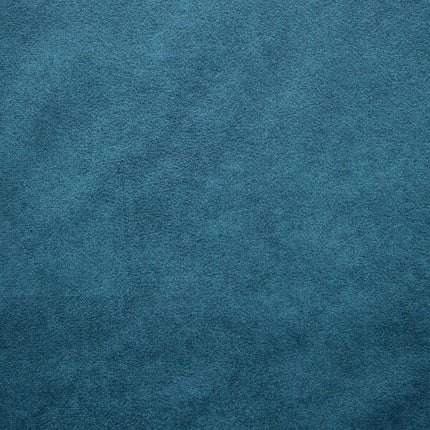Coltar BAGGIO, sezlong dreapta, stofa catifelata albastra - Salvador 11, 280x196x76/100 cm, reglaj electric, incarcator wireless, lada depozitare, tetiere reglabile
