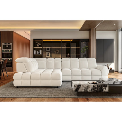 Coltar extensibil TOLLO L, personalizabil, cu lada depozitare, 302x220x106 cm