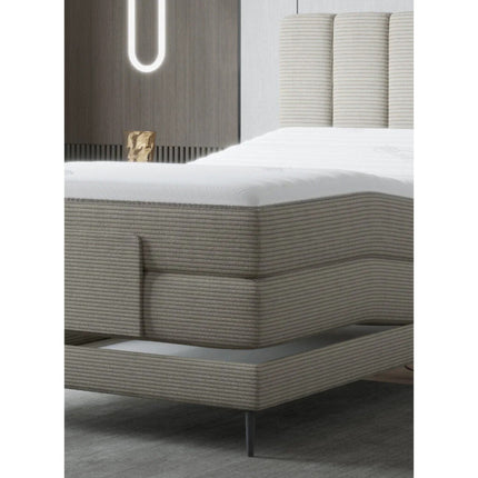 Pat VENUS 100 boxspring, personalizabil, cu saltele, reglaj electric si topper