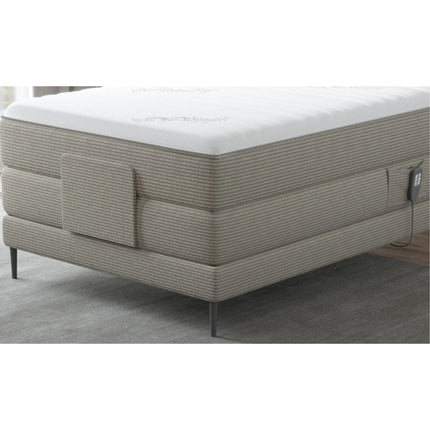 Pat VENUS 100 boxspring, personalizabil, cu saltele, reglaj electric si topper