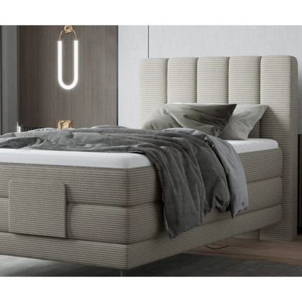 Pat VENUS 100 boxspring, personalizabil, cu saltele, reglaj electric si topper