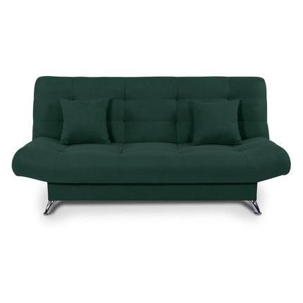 Canapea extensibila VIOLA, stofa verde - Elia 39, 192x89x48 cm
