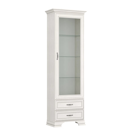 Vitrina TIFFANY II, crem, PAL laminat, 69x40x212 cm
