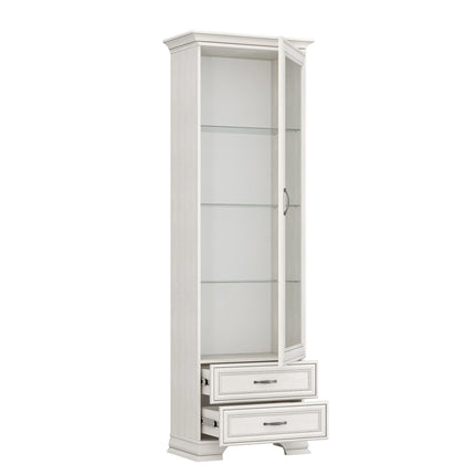 Vitrina TIFFANY II, crem, PAL laminat, 69x40x212 cm