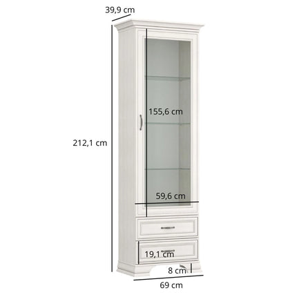 Set living TIFFANY II, crem, PAL laminat, 7 piese