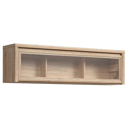 Vitrina suspendata KASPIAN, stejar sonoma, PAL, 144x31x40 cm