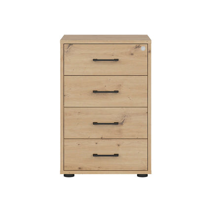 Comoda SPACE OFFICE, stejar artisan, PAL laminat, 50x50x76 cm
