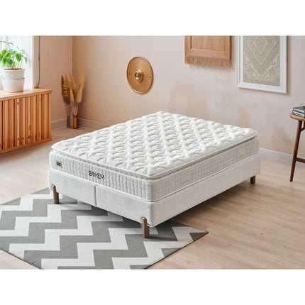 Saltea cu arcuri pocket BOHEM, crem, 180x200 cm