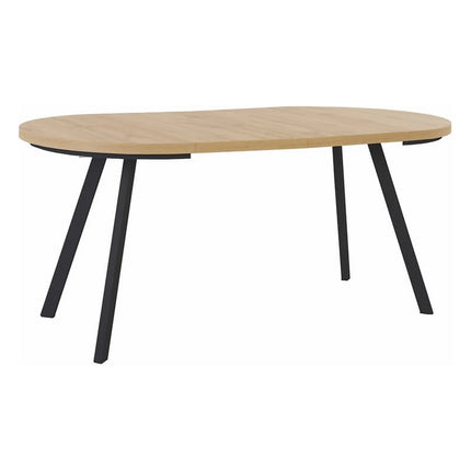 Masa extensibila PARES, stejar artisan/negru, PAL laminat/metal, 90/180x90x76 cm