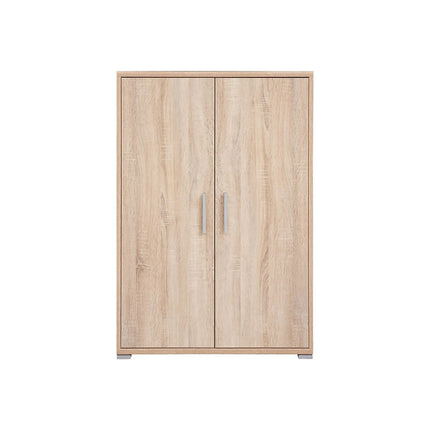 Dulap OFFICE, stejar sonoma, PAL laminat, cu 2 usi, 80x35x114 cm