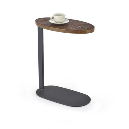 Masuta cafea DELPHI, nuc/negru, 48x26x58 cm