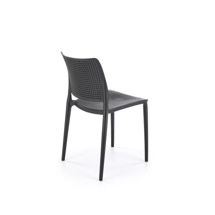 Scaun K514, negru, polipropilena, 42x55x79 cm
