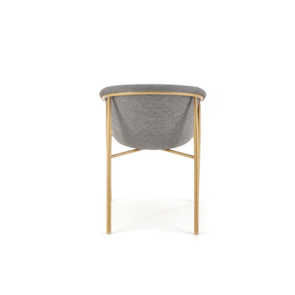 Scaun K489, gri/stejar, stofa clasica/metal, 59x56x80 cm