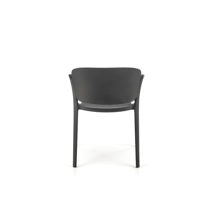 Scaun K491, negru, polipropilena, 60x67x76 cm