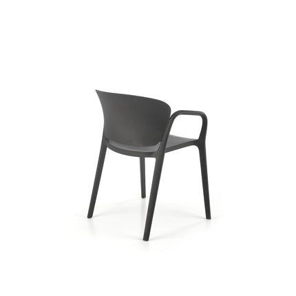 Scaun K491, negru, polipropilena, 60x67x76 cm