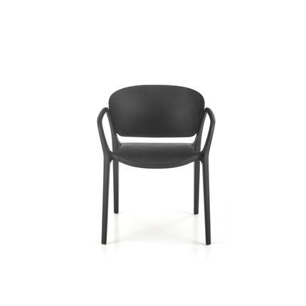 Scaun K491, negru, polipropilena, 60x67x76 cm