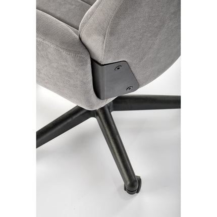 Scaun birou HARPER, gri/negru, mecanism TILT, 62x113x40 cm