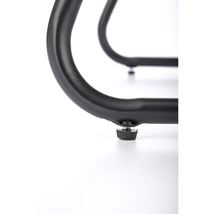 Fotoliu WHISPER, natural/negru, ratan sintetic/metal, 81x90x90 cm