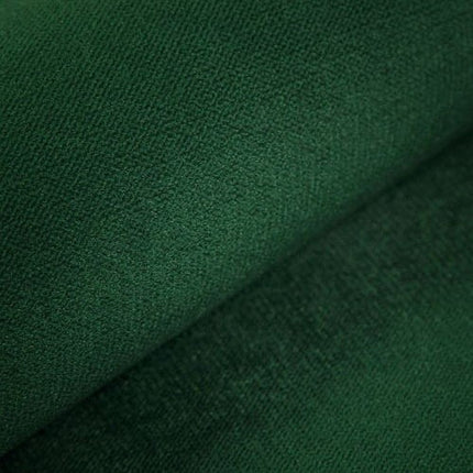 Coltar AVANTI, sezlong dreapta, stofa catifelata verde inchis - Kronos 19, 255x223x77/97 cm, extensibil, lada depozitare, tetiere reglabile