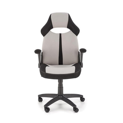 Scaun birou BLOOM, gri/negru, stofa, 60x110x48 cm